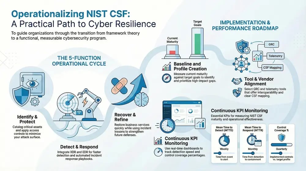 Infographic about NIST Cybersecurity Framework for Enhanced Security