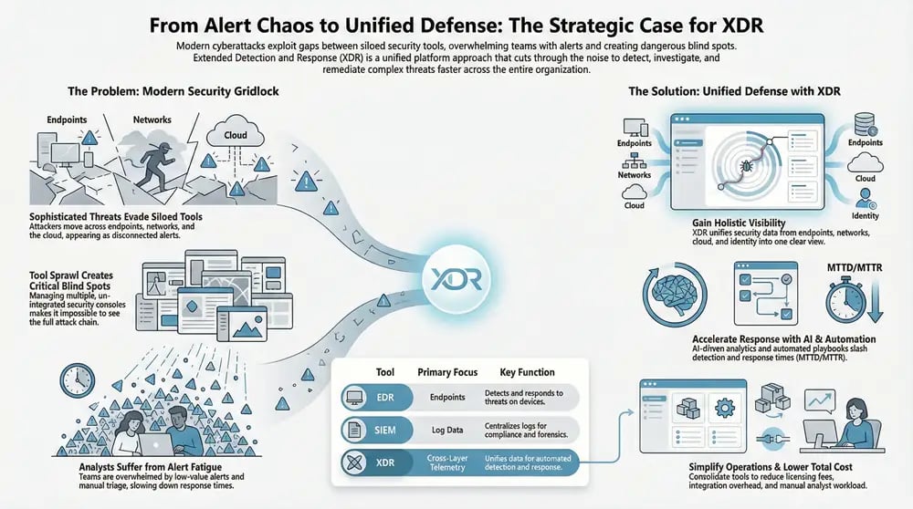Infographic about XDR for business