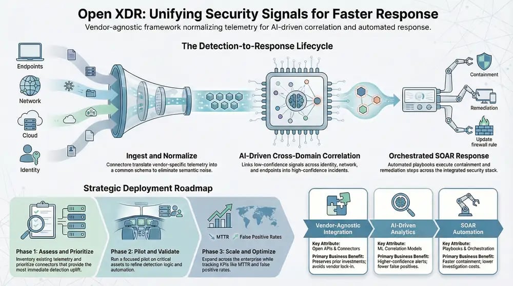 Infographic about Understanding Open XDR Architecture for Flexible Security