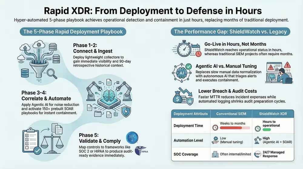 Infographic about Rapid XDR Deployment