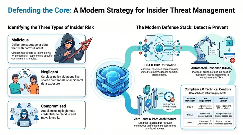 Infographic about Detecting and Preventing Insider Threats in Your Organization