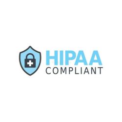 Concertium-Hipaa-250-x-250-px HIPAA compliant logo featuring a shield and padlock, symbolizing data security and compliance in healthcare.
