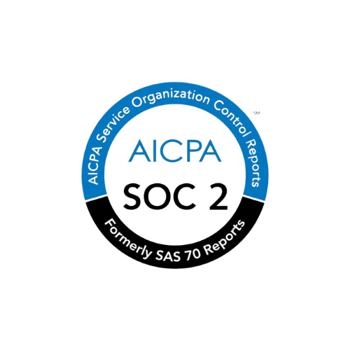 SOC-2-AICPA AICPA SOC 2 compliance seal highlighting service organization control reports, relevant for cybersecurity and risk management discussions.