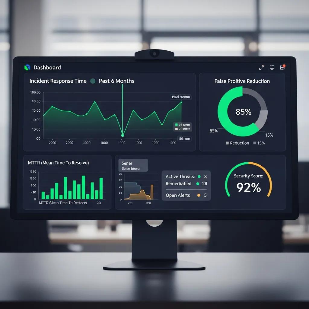 XDR dashboard showing unified metrics that reduce false positives and speed investigations