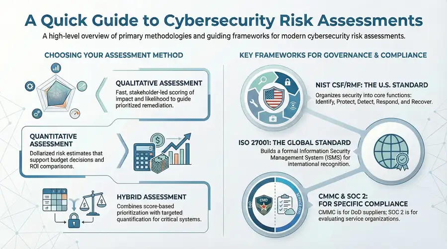 Infographic about Cybersecurity Risk Assessments