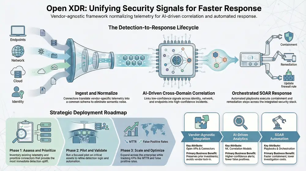 Infographic about Understanding Open XDR Architecture for Flexible Security