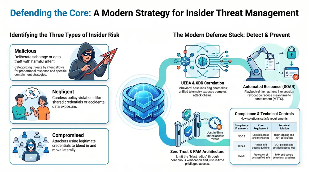 Infographic about Detecting and Preventing Insider Threats in Your Organization